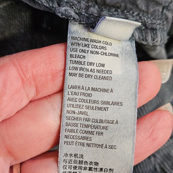 We The Free Grey Corduroy Pants Size 26 Skinny Exposed Button Fly Skater - Picture 6 of 10